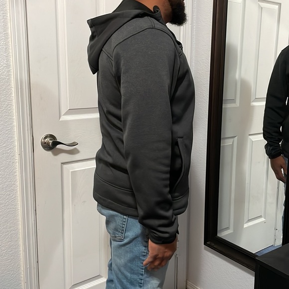 Free Country mens medium marled fleece jacket. - Picture 2 of 6